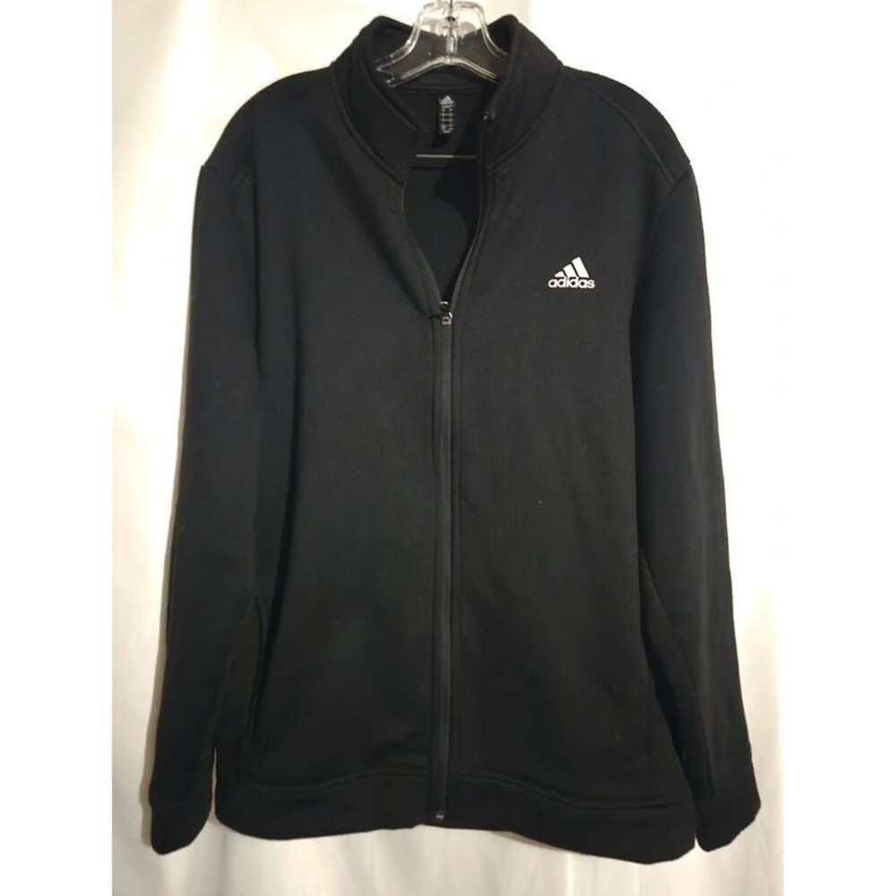 Adidas Golf Men's Large Zip-Up Black Long Sleeve (LOC-135)